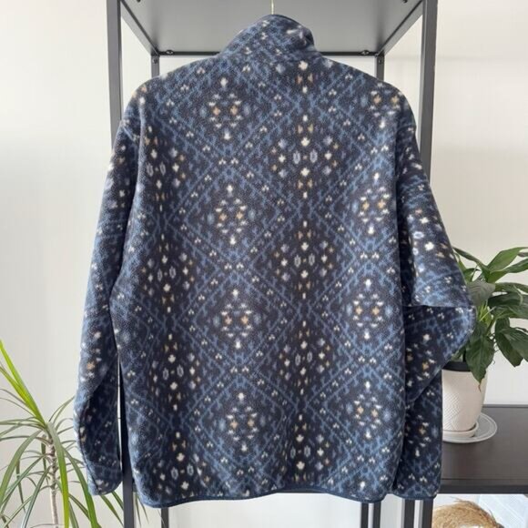 Patagonia Synchilla Snap T Fleece Howl Stone Blue Pullover Sweater Men’s Medium - Picture 3 of 9